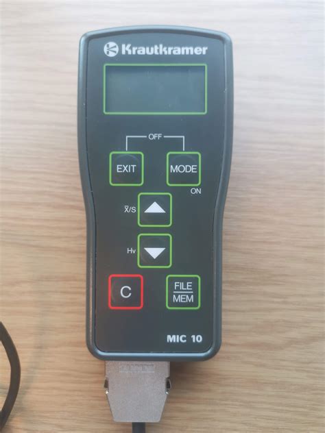 how to calibrate mic 10 hardness tester|ultrasonic hardness tester krautkramer.